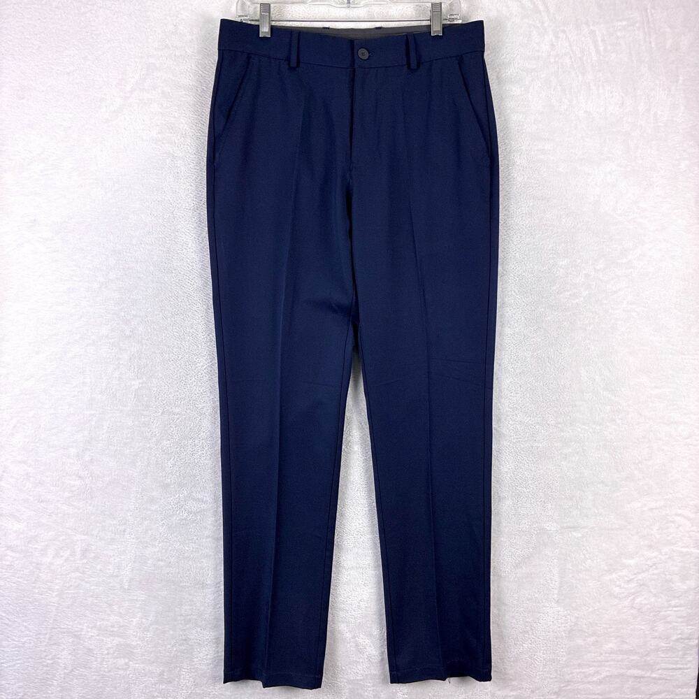 Druids Golf Pants Mens 32x32 Navy Performance Stretch Lightweight Preppy Summer